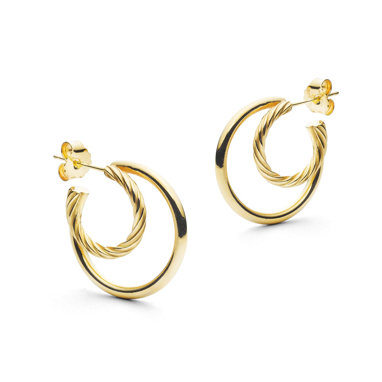 Jukserei Ohrringe "Ines Hoops" Gold