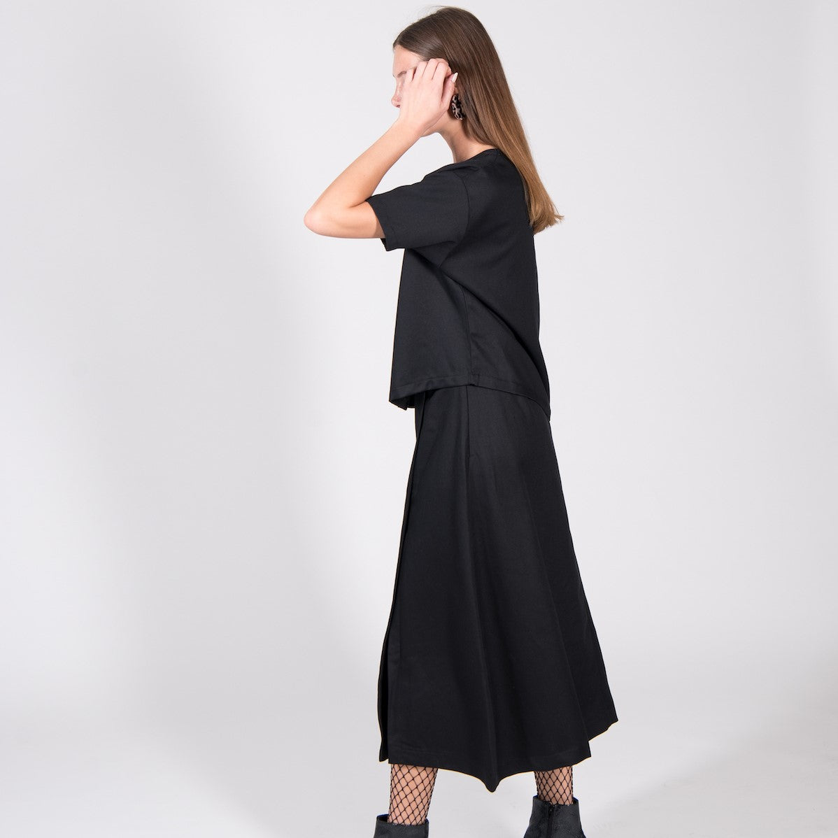 JAN N JUNE Boxy Shirt Chester Twill black (3)