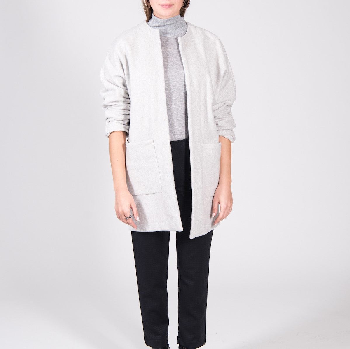 JAN N JUNE Jacke Alan Fleece light grey (2)