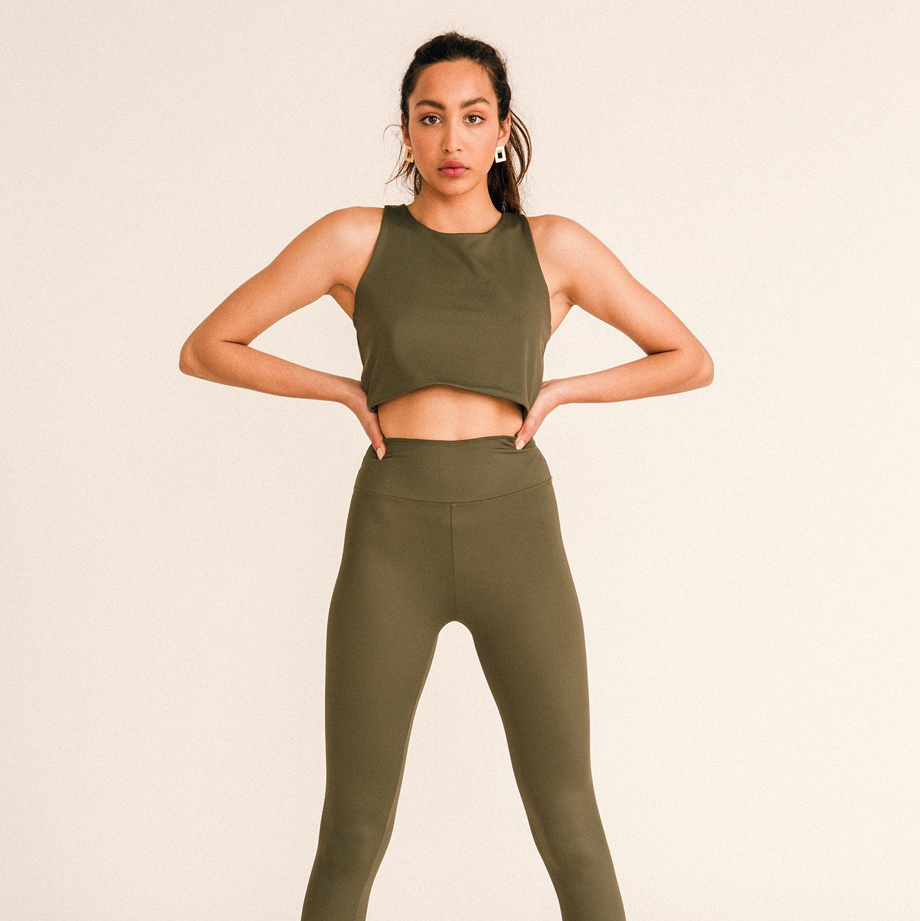 Jutelaune Yoga Leggings Khaki