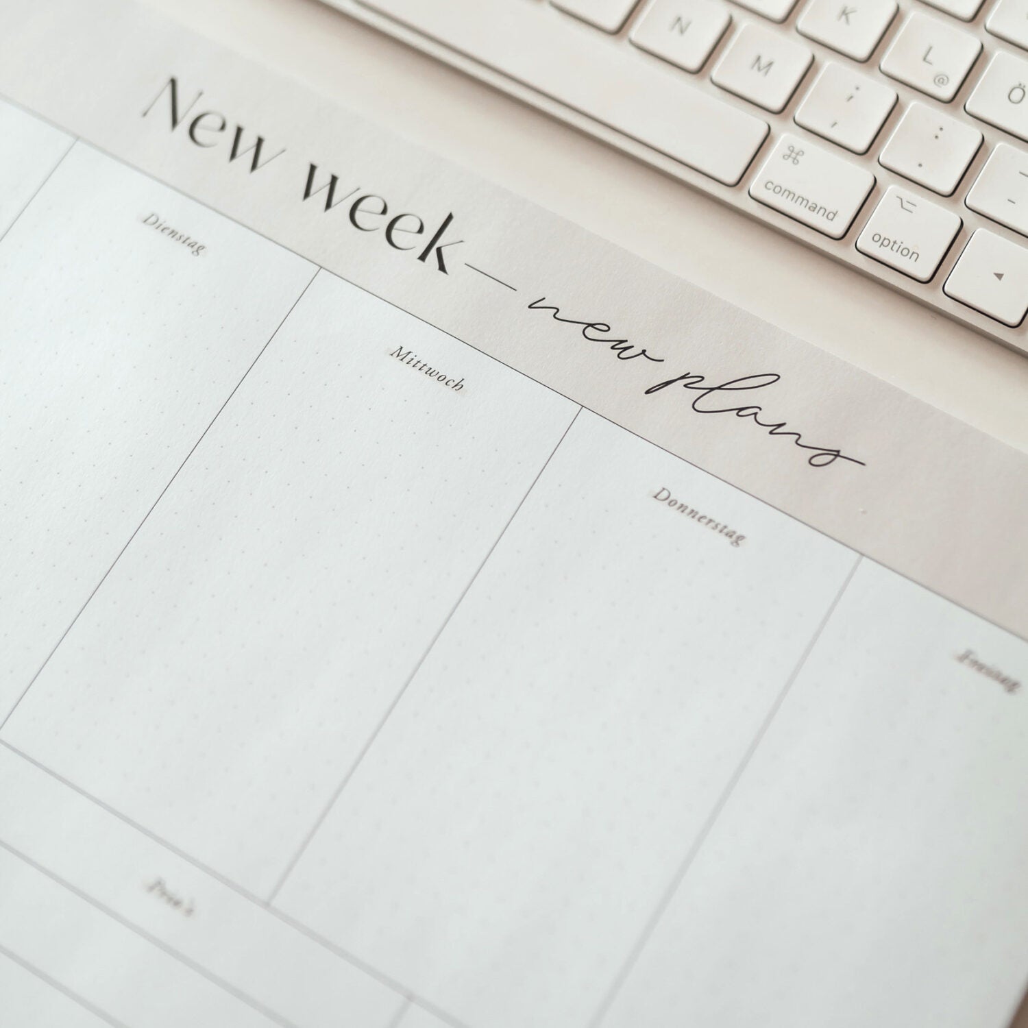 Jacqui Designs Block Wochenplan A4 Elegant Collection_5