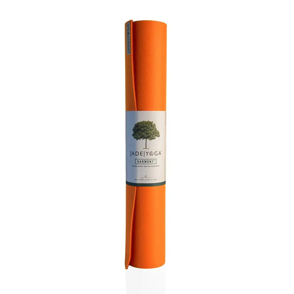 JadeYoga Yogamatte "Harmony" 5 mm 173 cm Tibetan Orange
