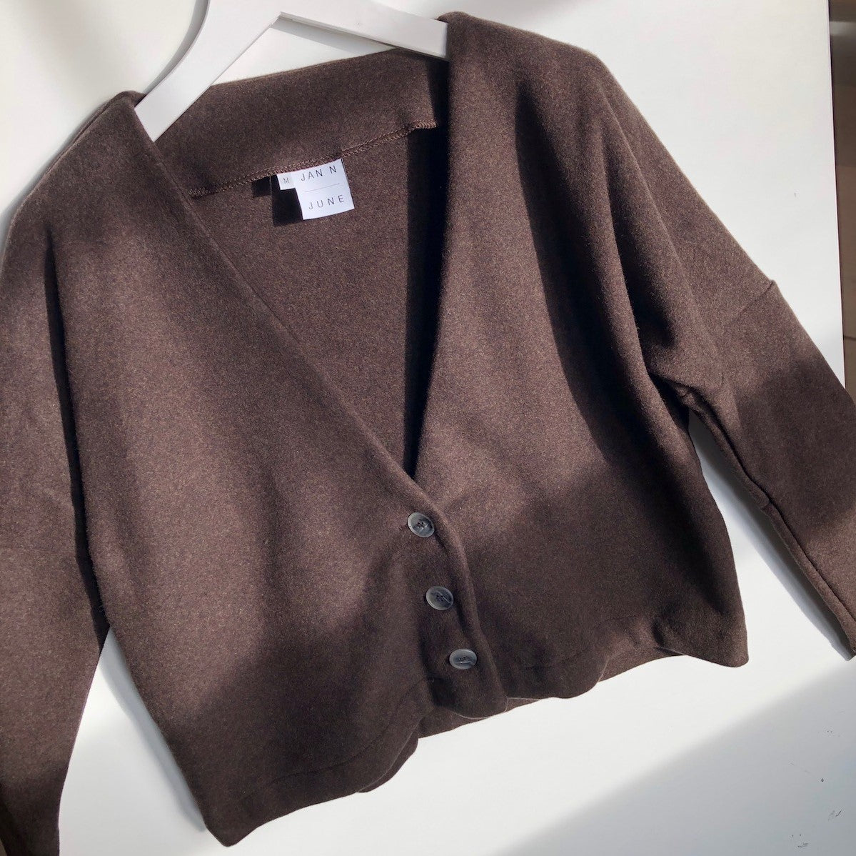JAN N JUNE Fleecejacke "Stanley" mocca