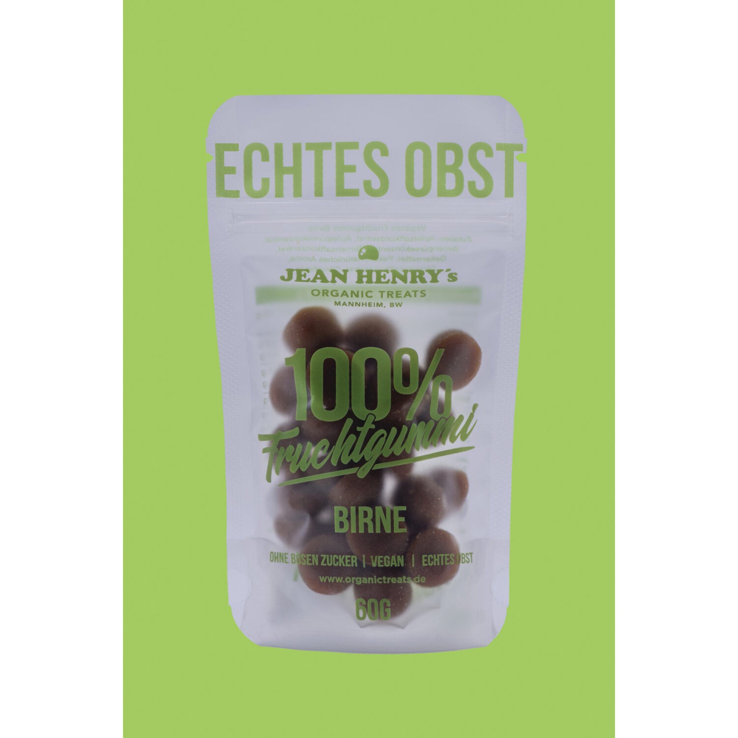 Jean Henry's Organic Treats Fruchtgummi Birne