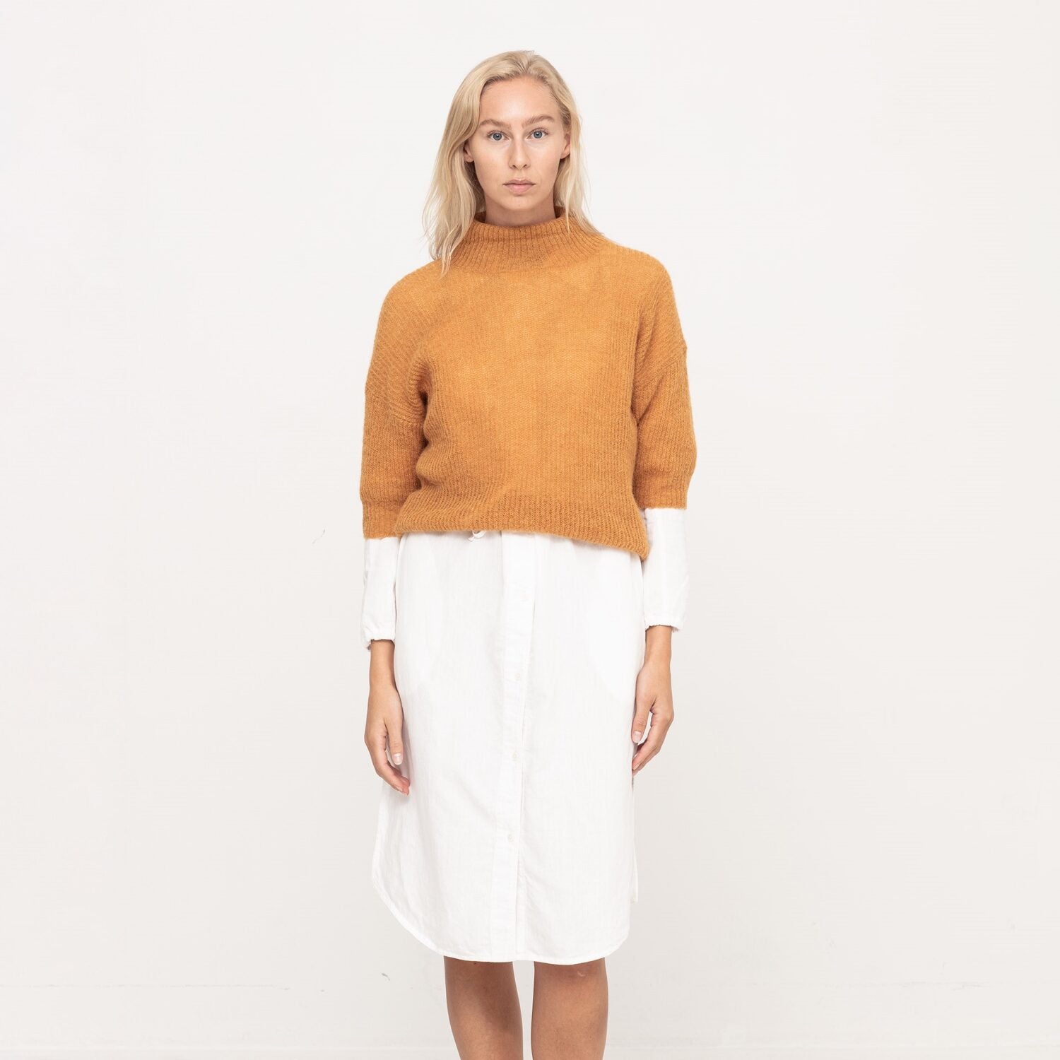 JohnnyLove Damen Turtle neck sweater Ira in Caramel - 1