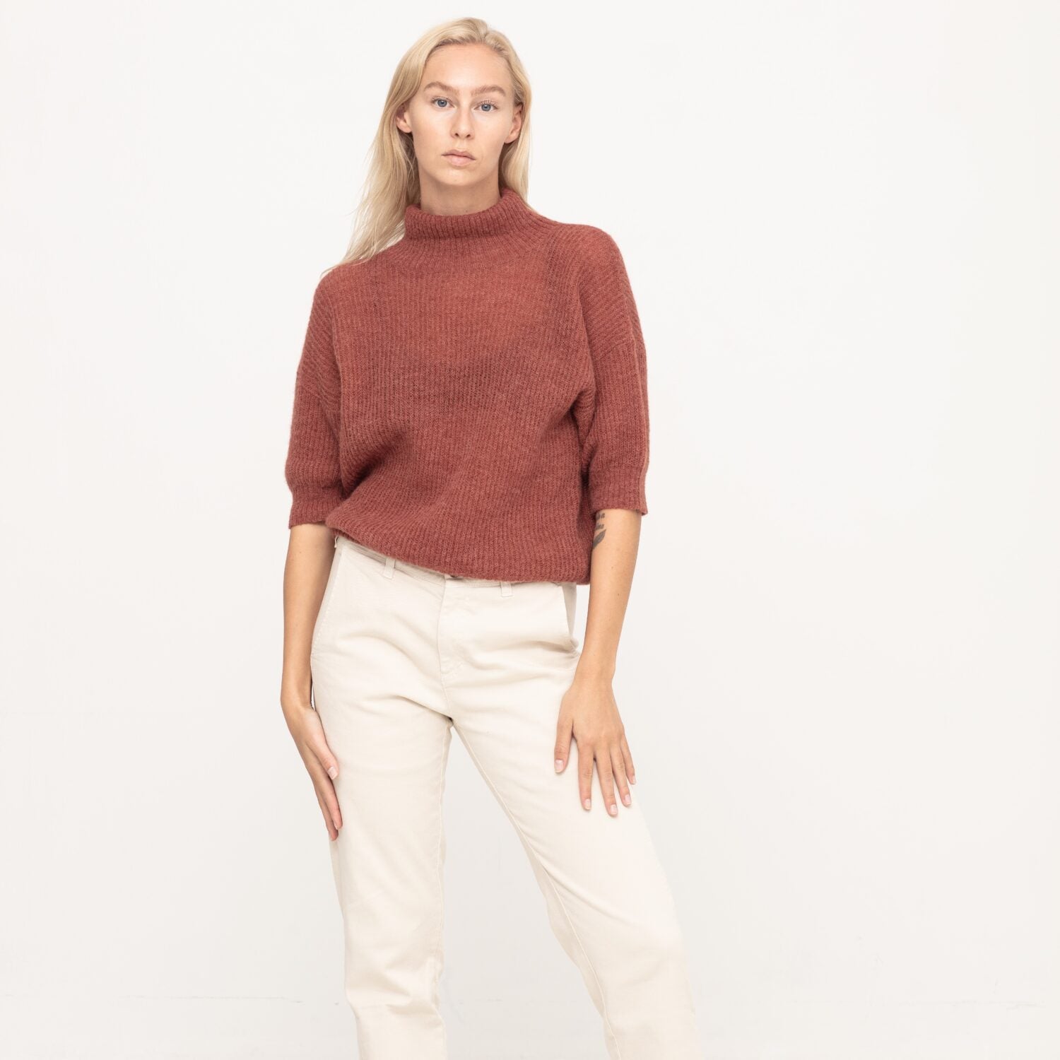 JohnnyLove Damen Turtle neck sweater Ira in Dark Pink - 3