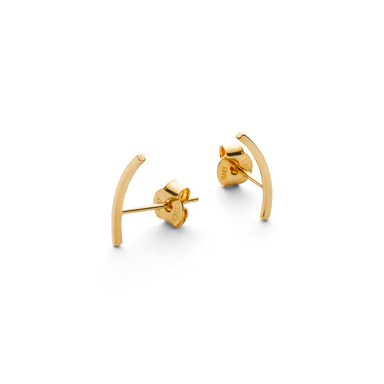 Jukserei Ohrstecker "CURVED" Gold