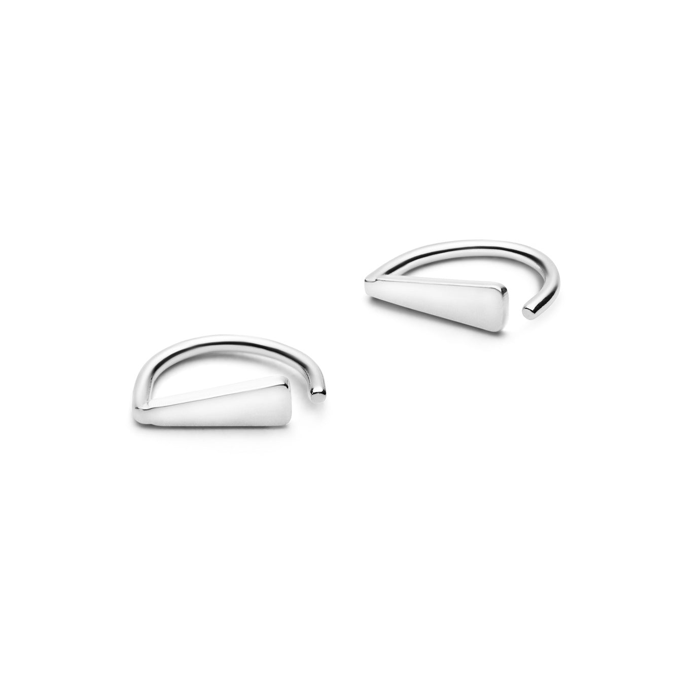 Jukserei Ohrringe "Drop Twist" Silber