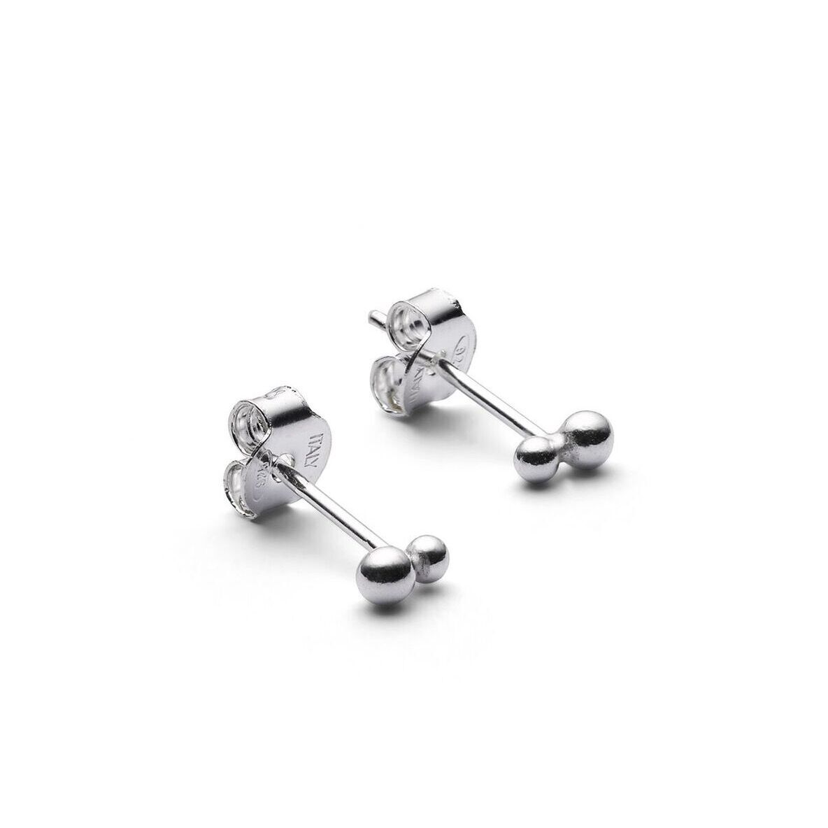 Jukserei Ohrstecker "Pollen" Silber