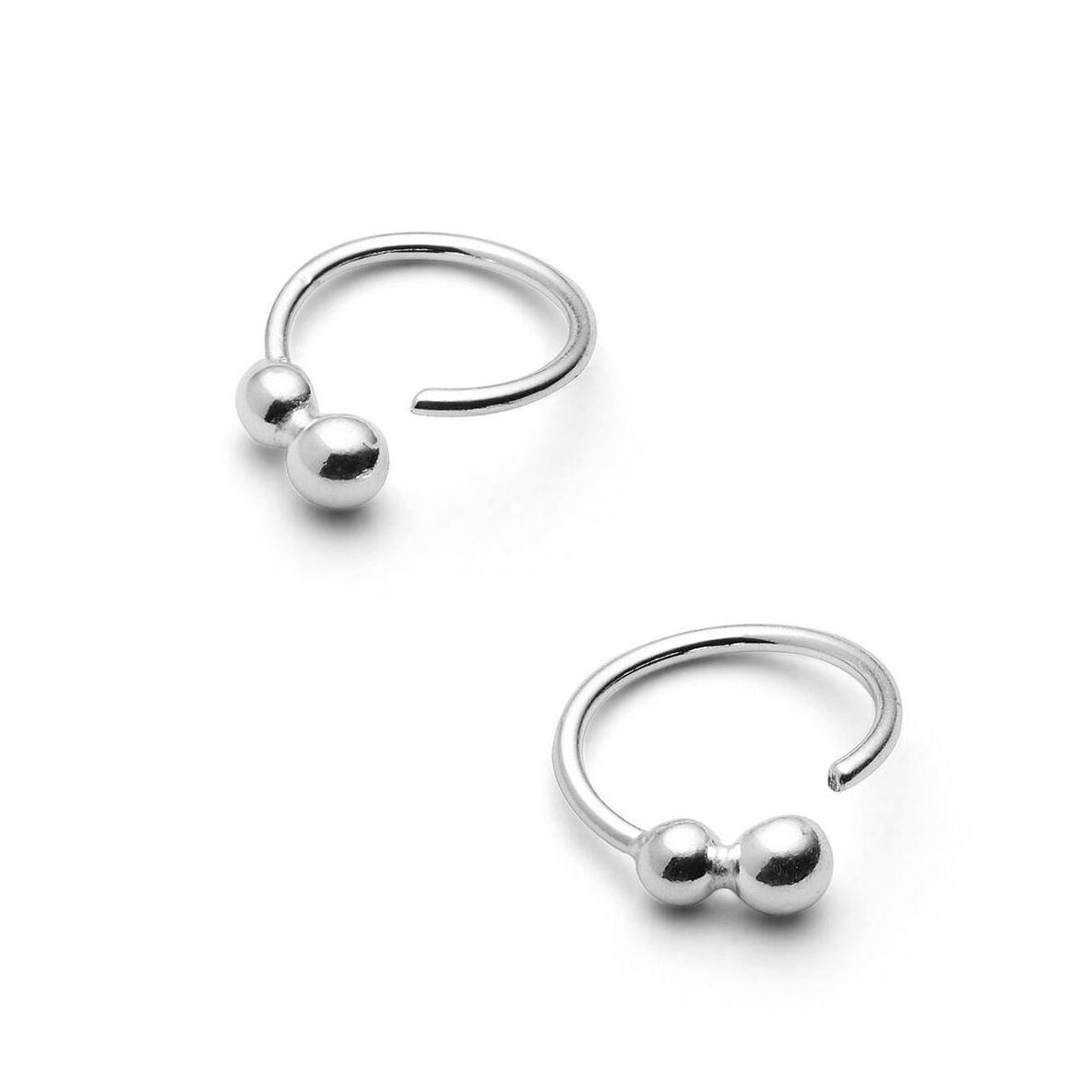 Jukserei Ohrringe "Pollen Twist" Silber