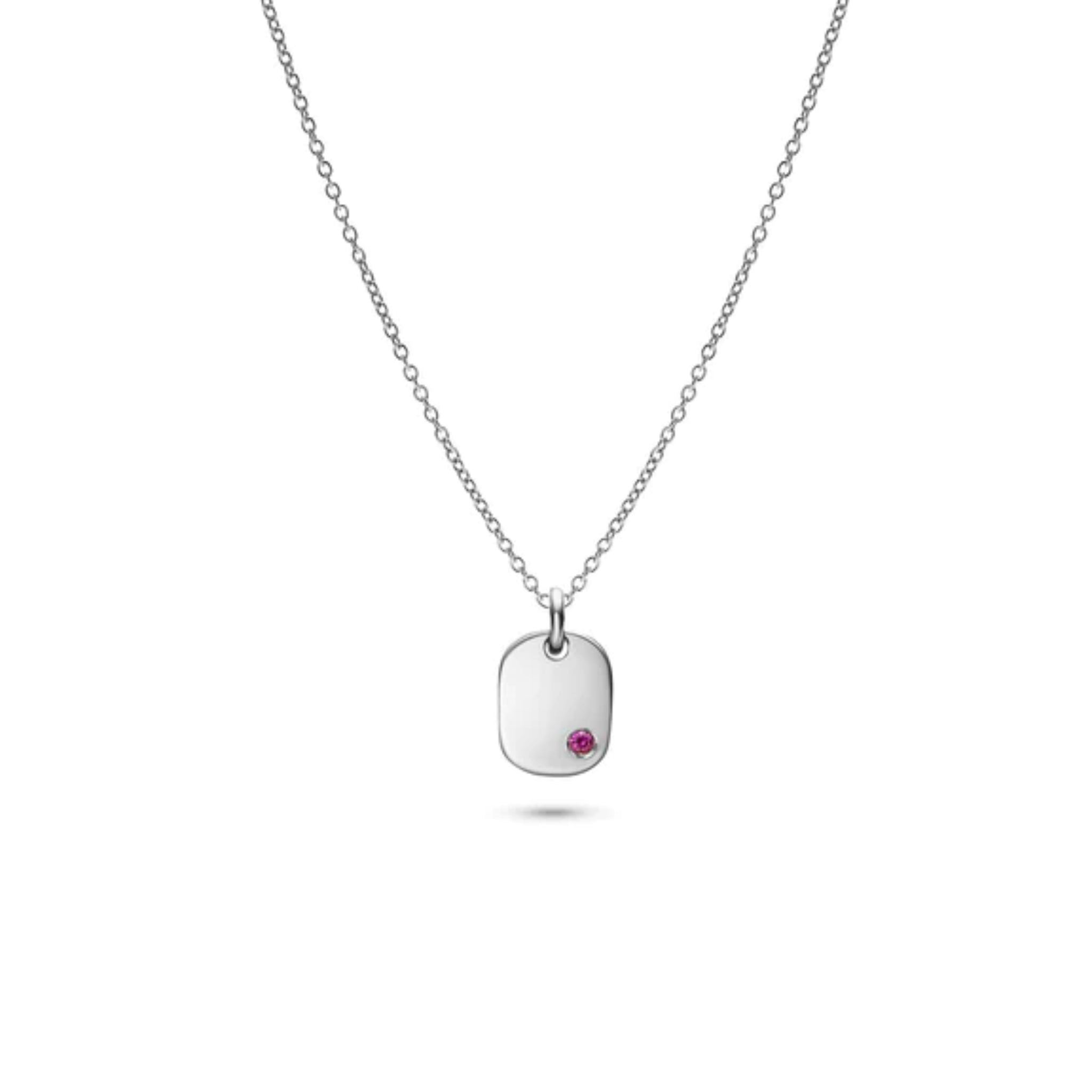 Jukserei Halskette "MILA" Silber Pink-Red