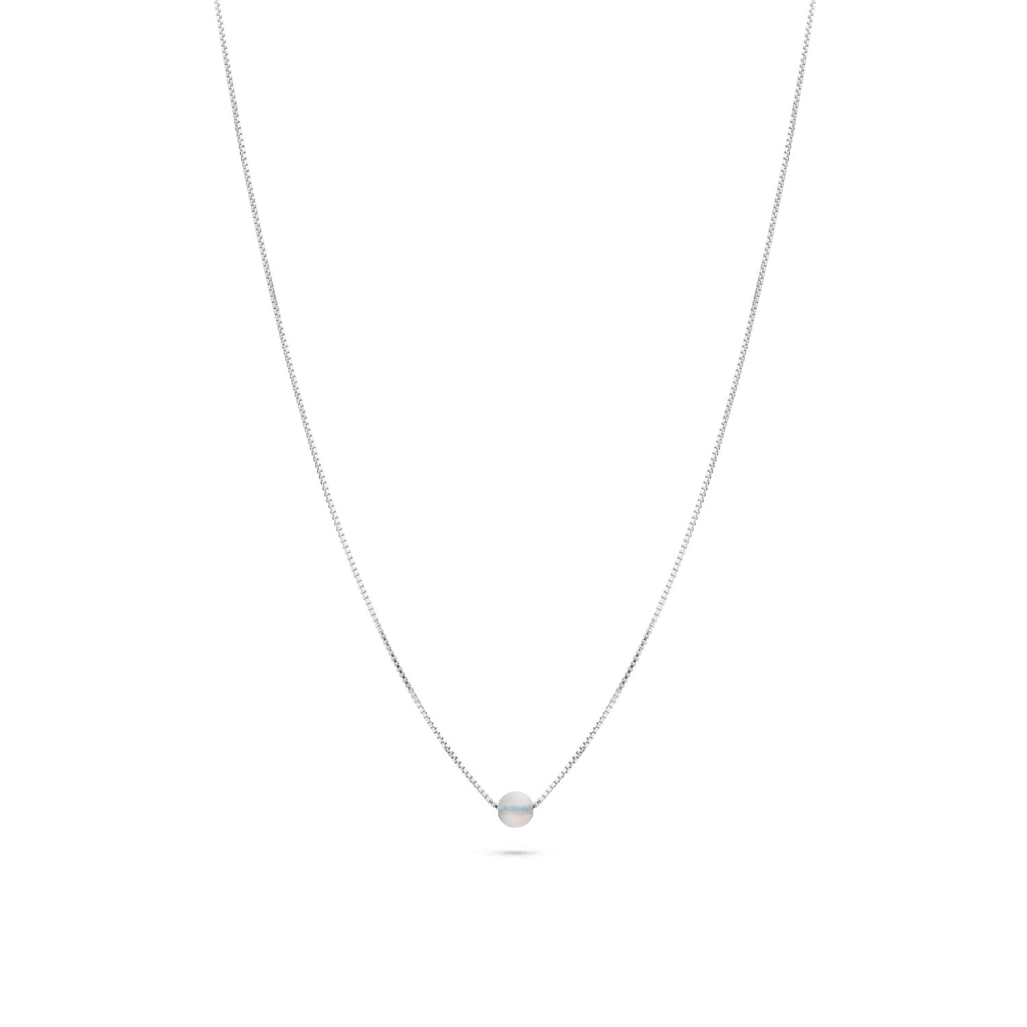 Jukserei silberne Halskette "Birthstone"- Monate October Opal Silber