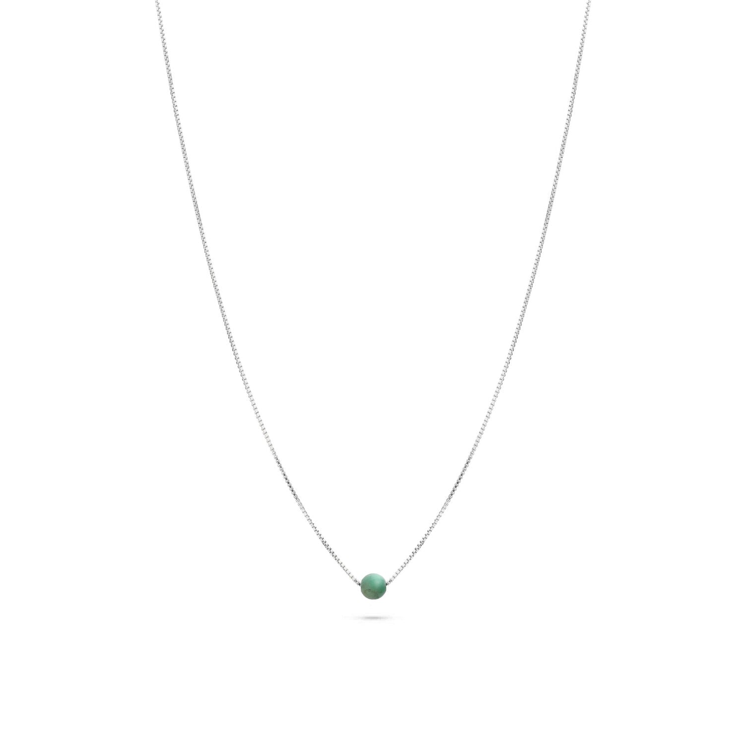 Jukserei silberne Halskette "Birthstone"- Monate Mai Silber