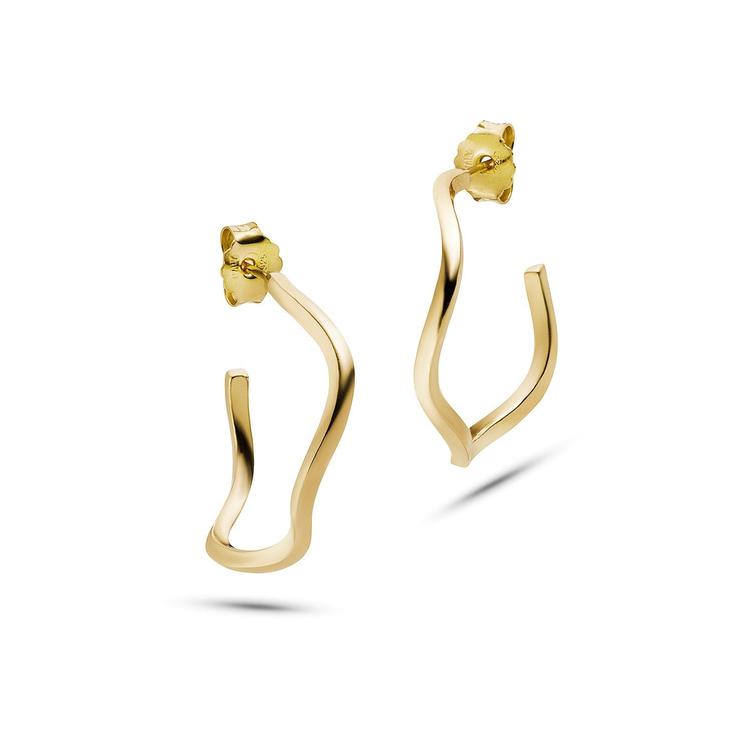 Jukserei Ohrringe "Flora Hoops" Gold