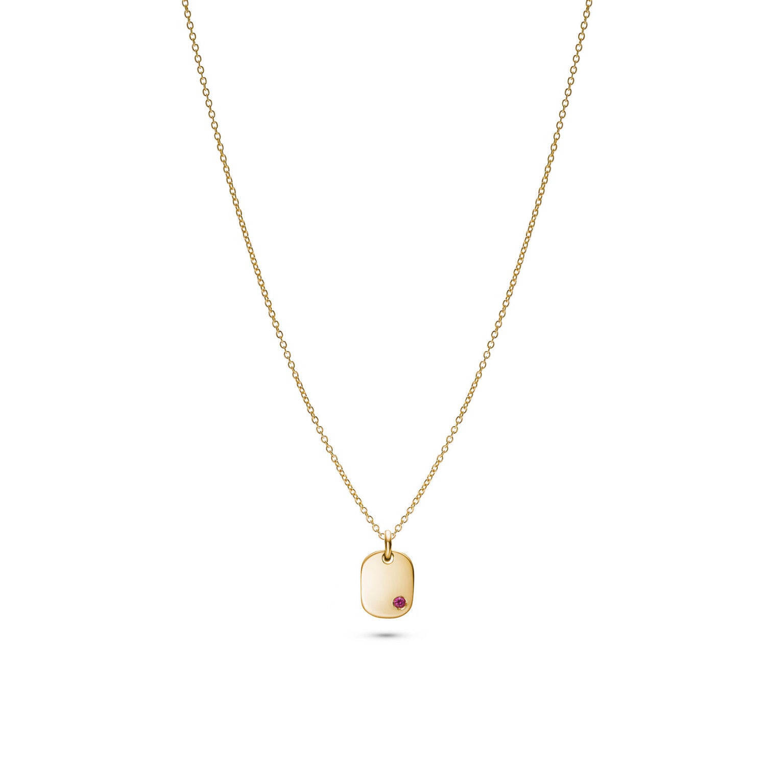 Jukserei Halskette "Mila" - gold Gold Pink-Red