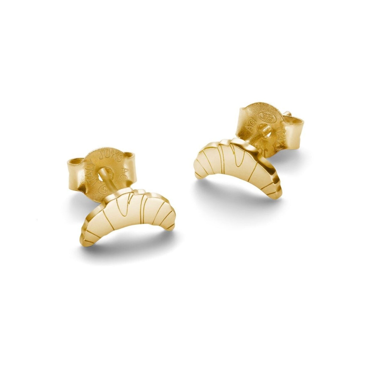 Jukserei Ohrstecker "Croissant" Gold
