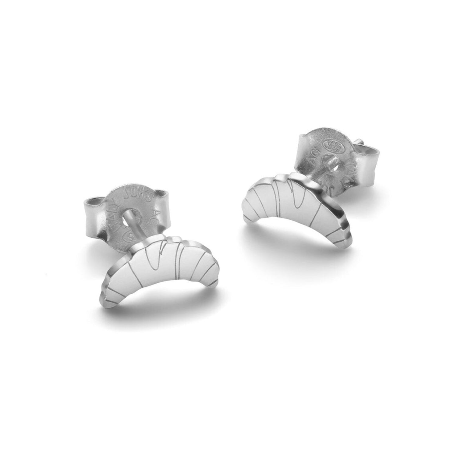 Jukserei Ohrstecker "Croissant" Silber