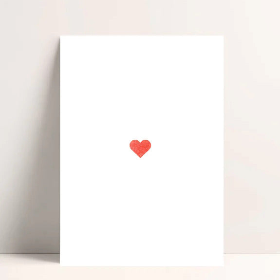 Jukserei Postkarte Heart - Red DIN A6