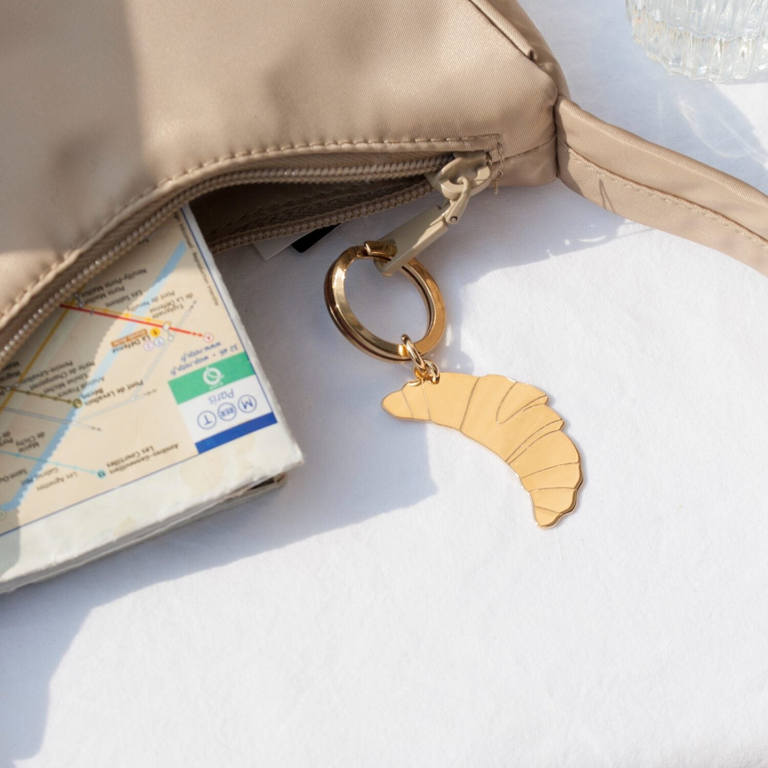 Jukserei Schlüsselanhänger "Croissant" - Gold