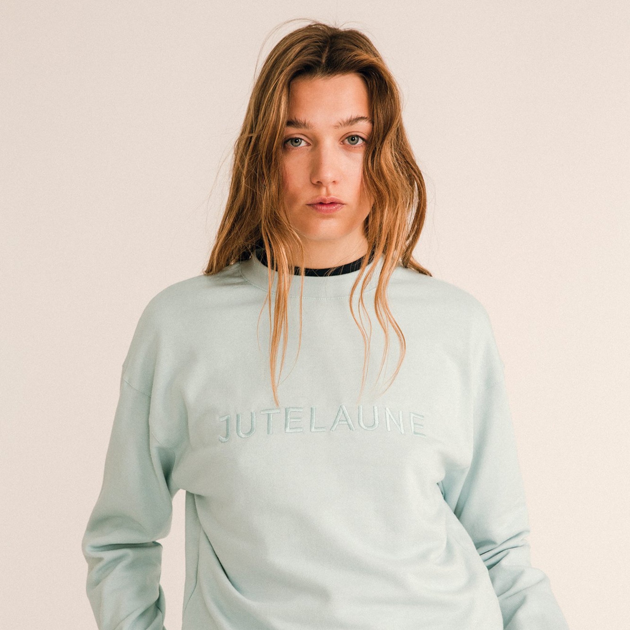 Jutelaune Sweatshirt "Logo" Baby Blue
