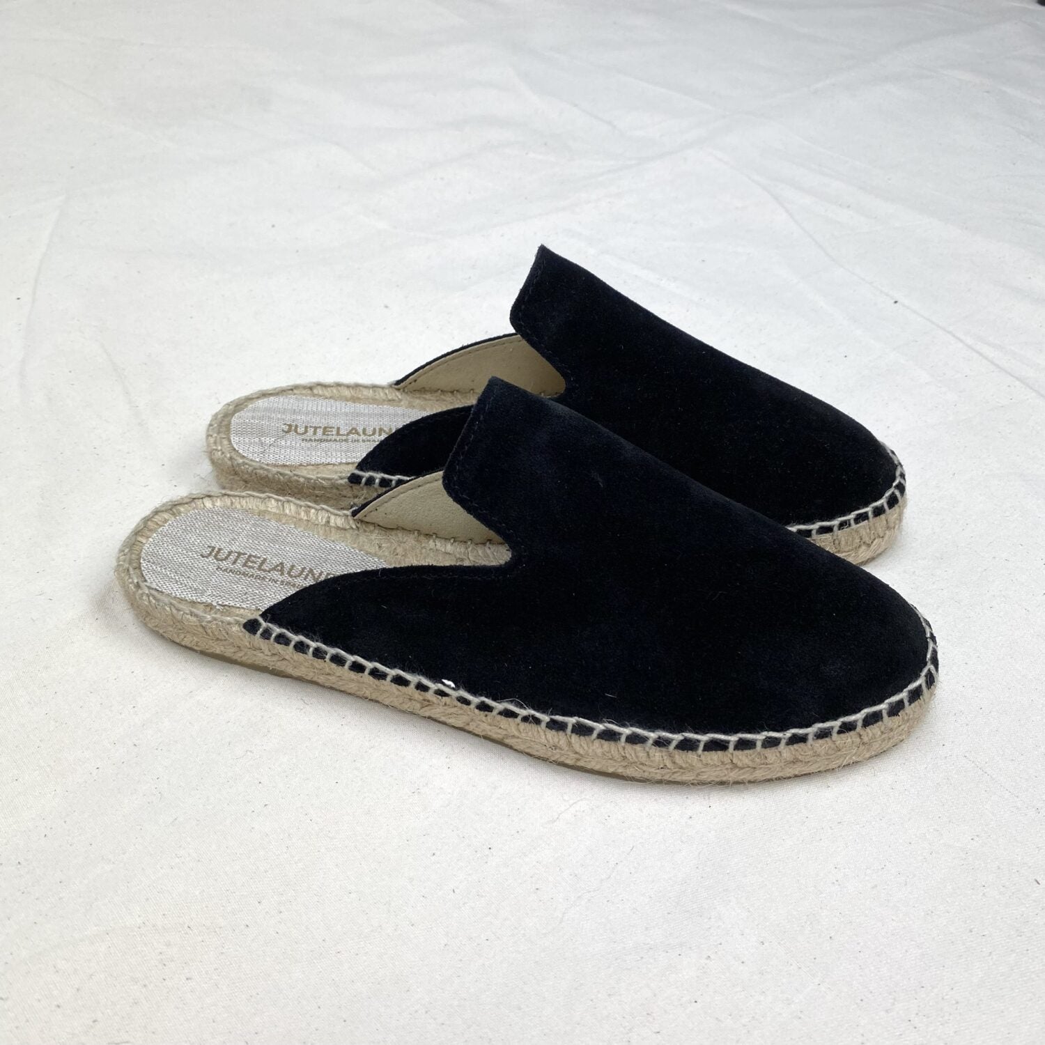 Jutelaune Mules aus Wildleder
