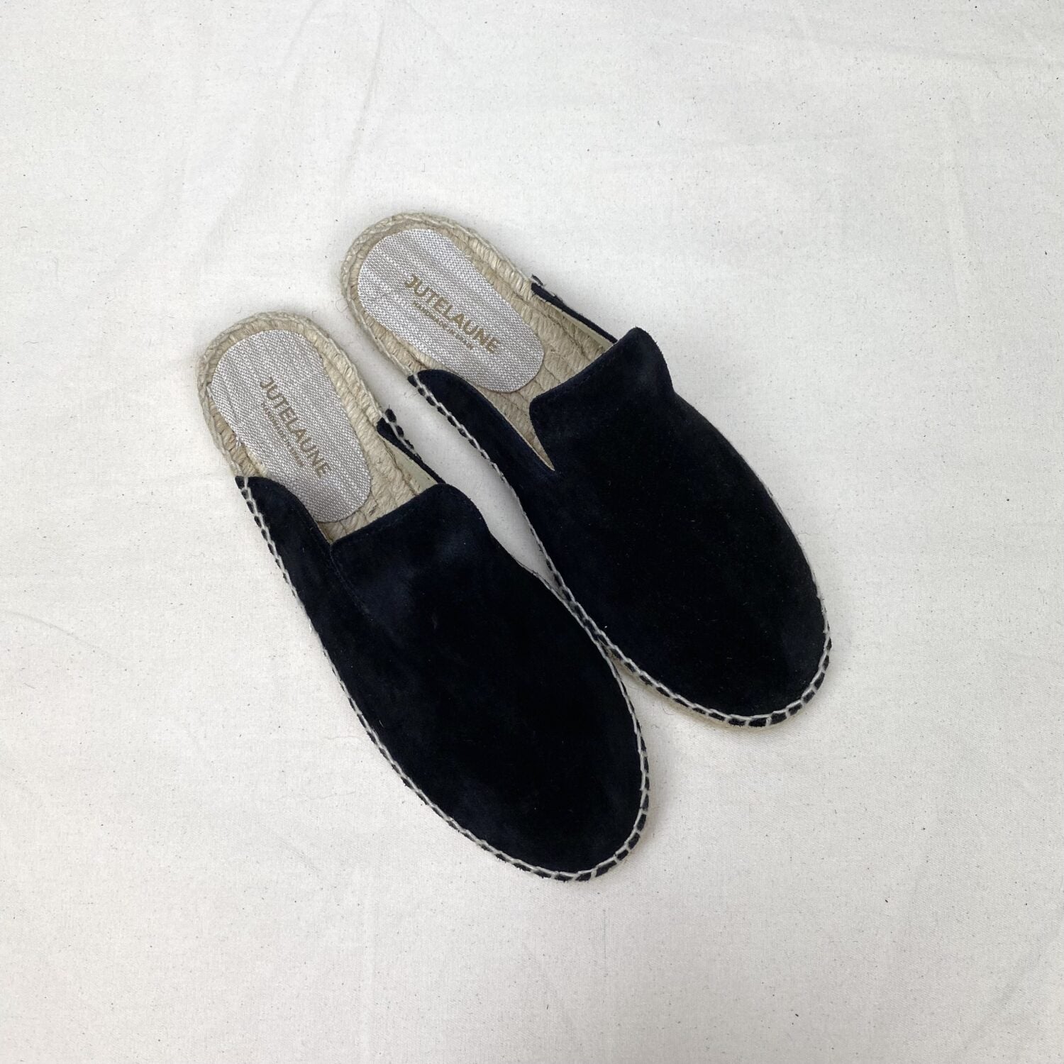 Jutelaune Mules aus Wildleder