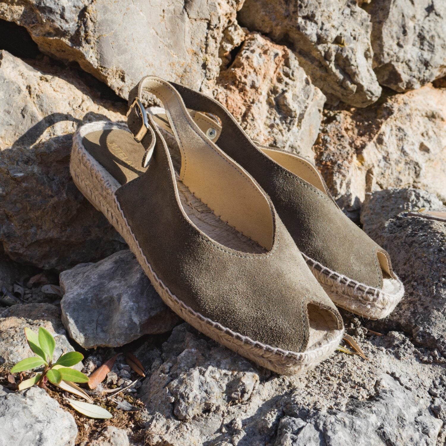 Jutelaune Peep Toes Khaki