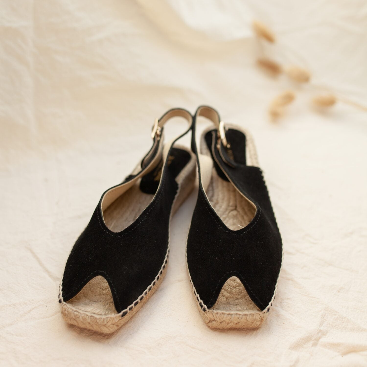 Jutelaune Peep Toes Schwarz