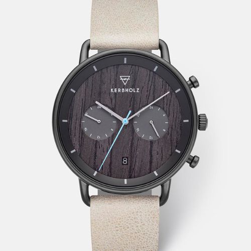 KERBHOLZ Armbanduhr "HERBERT" - Darkwood - Gunmetal Rock