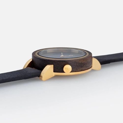 KERBHOLZ Armbanduhr "LUISE" - Sandalwood - Midnight Black