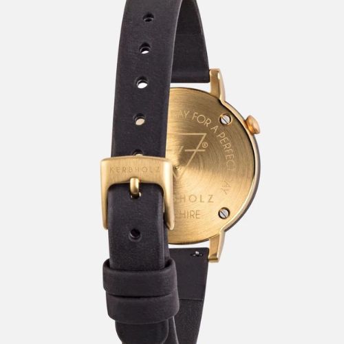 KERBHOLZ Armbanduhr "LUISE" - Sandalwood - Midnight Black