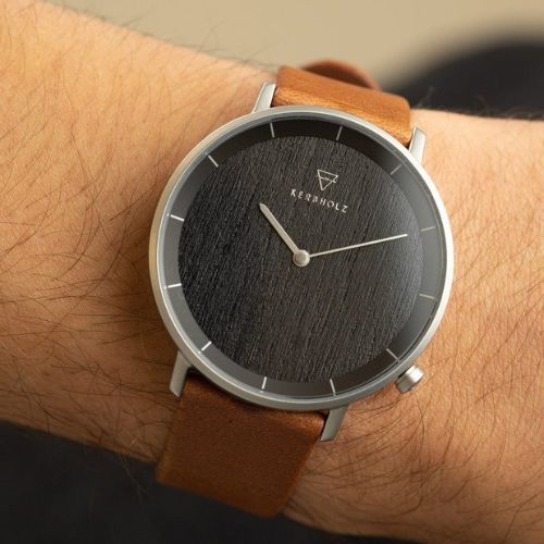 KERBHOLZ Armbanduhr "MATTIS" - Darkwood - Cognac 2021