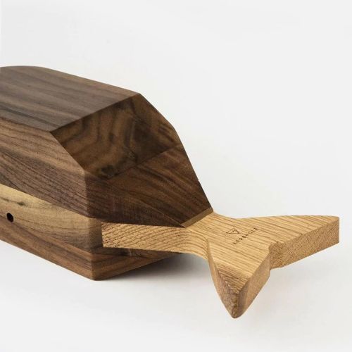 KERBHOLZ Deko Walfigur "VAAL" Walnut