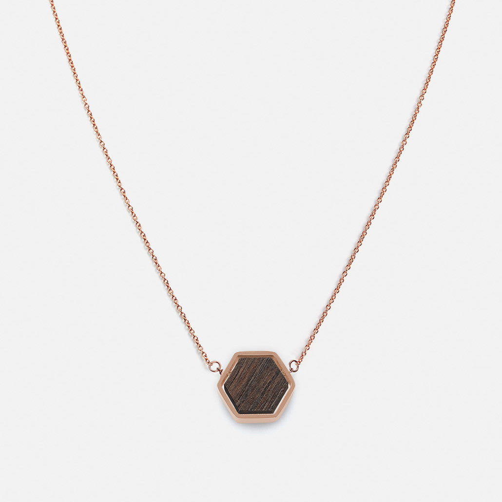 KERBHOLZ Halskette "Hexa Necklace" Rosegold