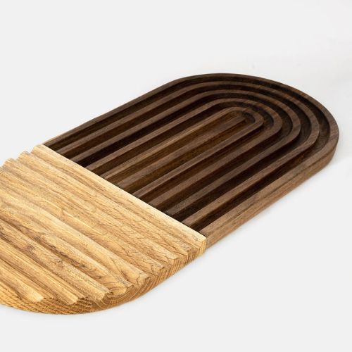 KERBHOLZ Schneidebrett-Set "RIFFELIKK" - Walnut - Oak
