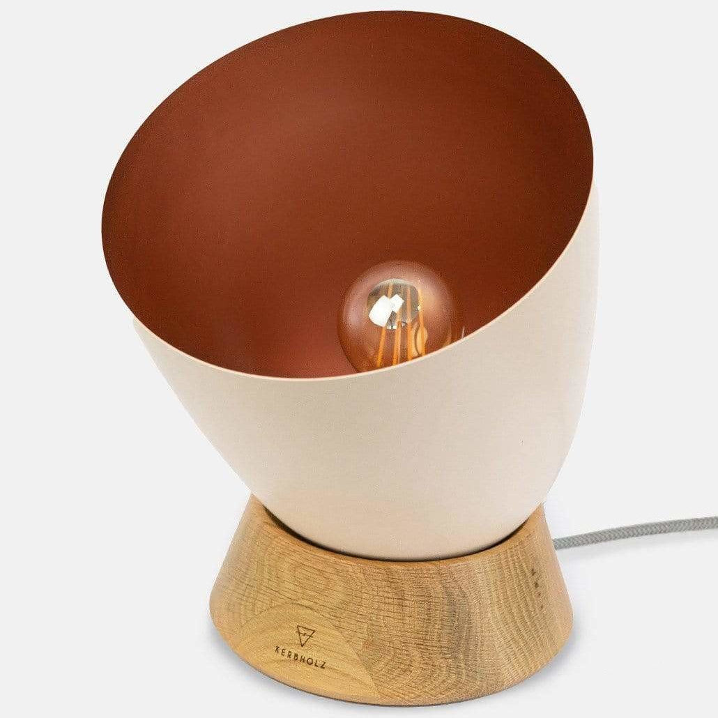 KERBHOLZ Tisch- und Bodenlampe "Konus" Oak