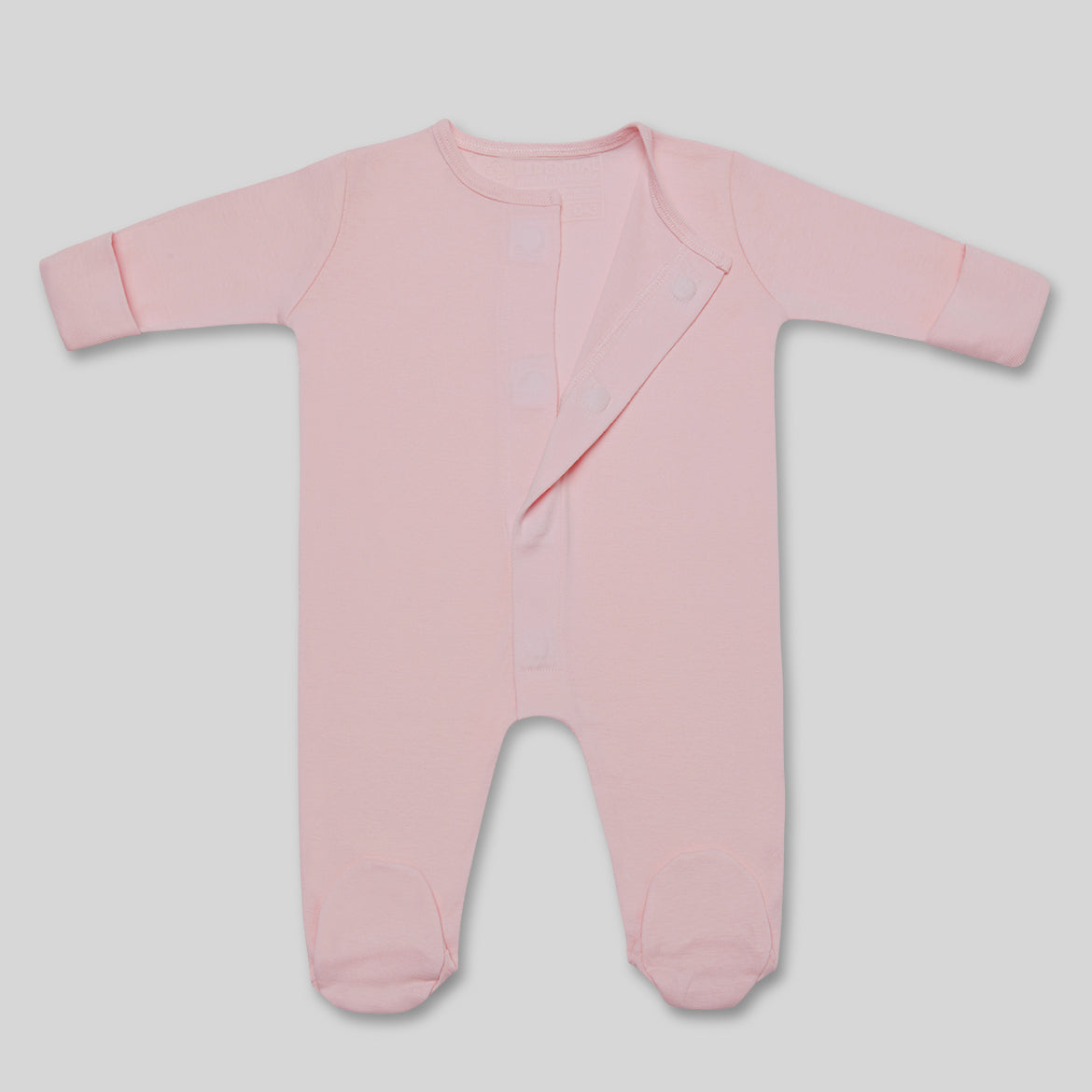 KIDential Strampler mit Fuß Cotton Candy Rosa