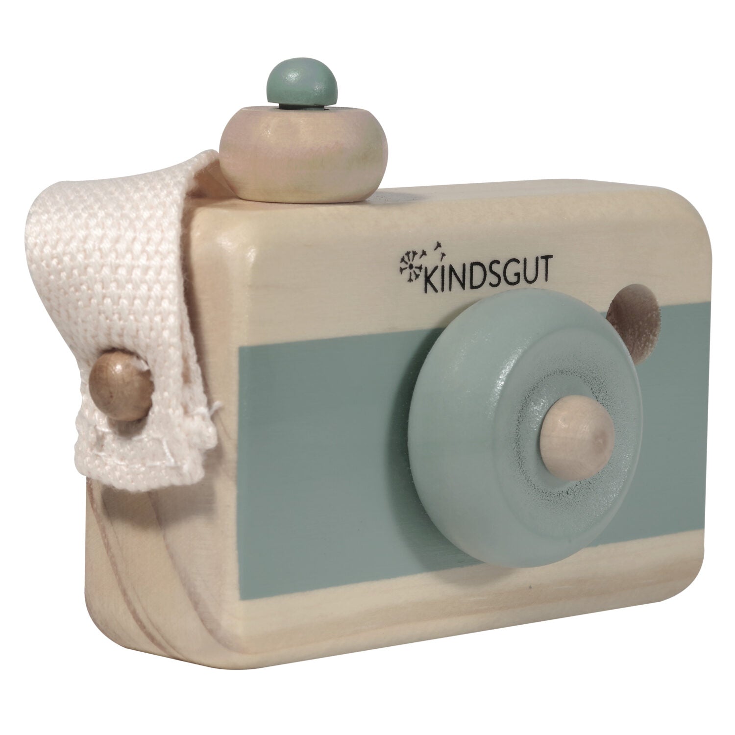 KINDSGUT Holzkamera Aquamarin