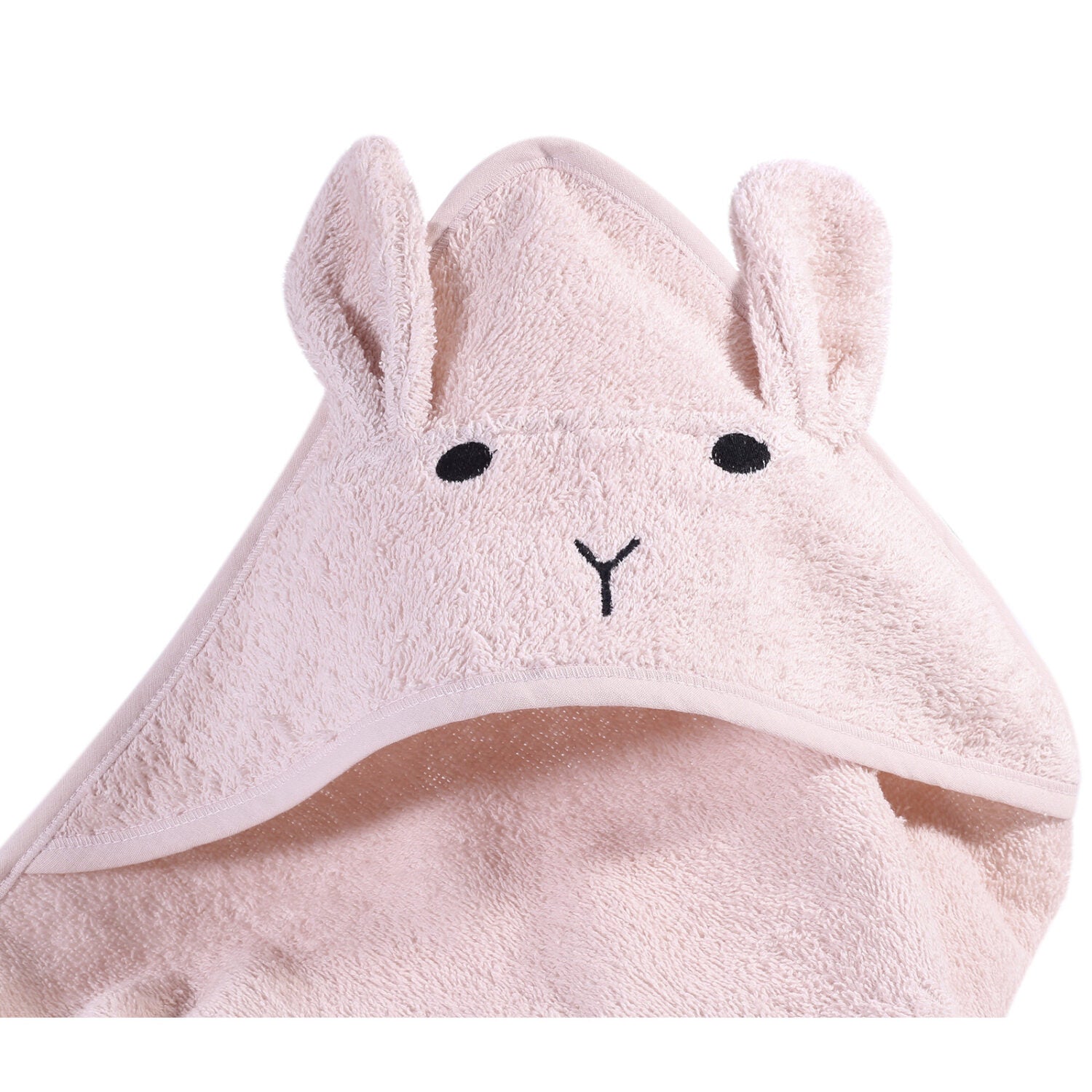 KINDSGUT Kapuzenhandtuch Hase Rosa