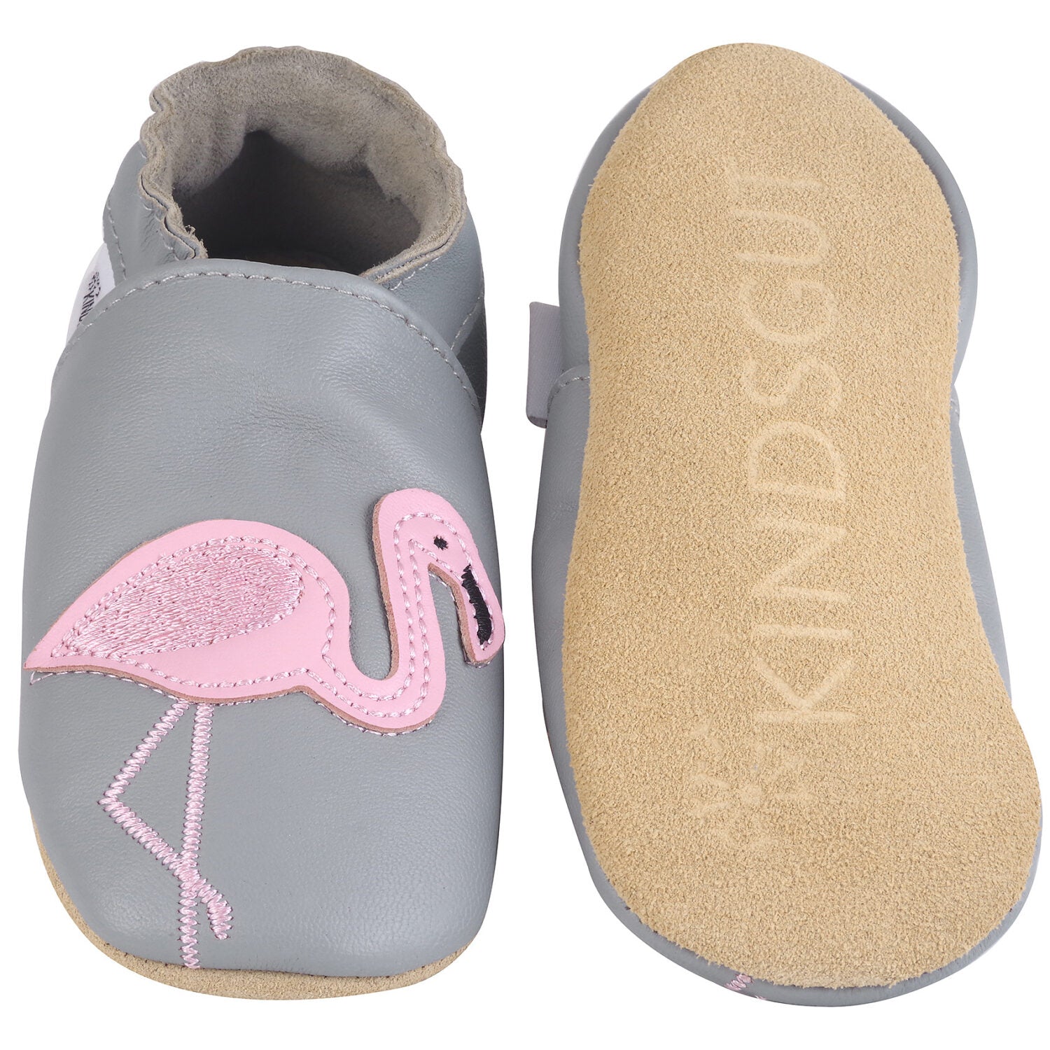 KINDSGUT Krabbelschuhe Flamingo (Größe: 18 19)