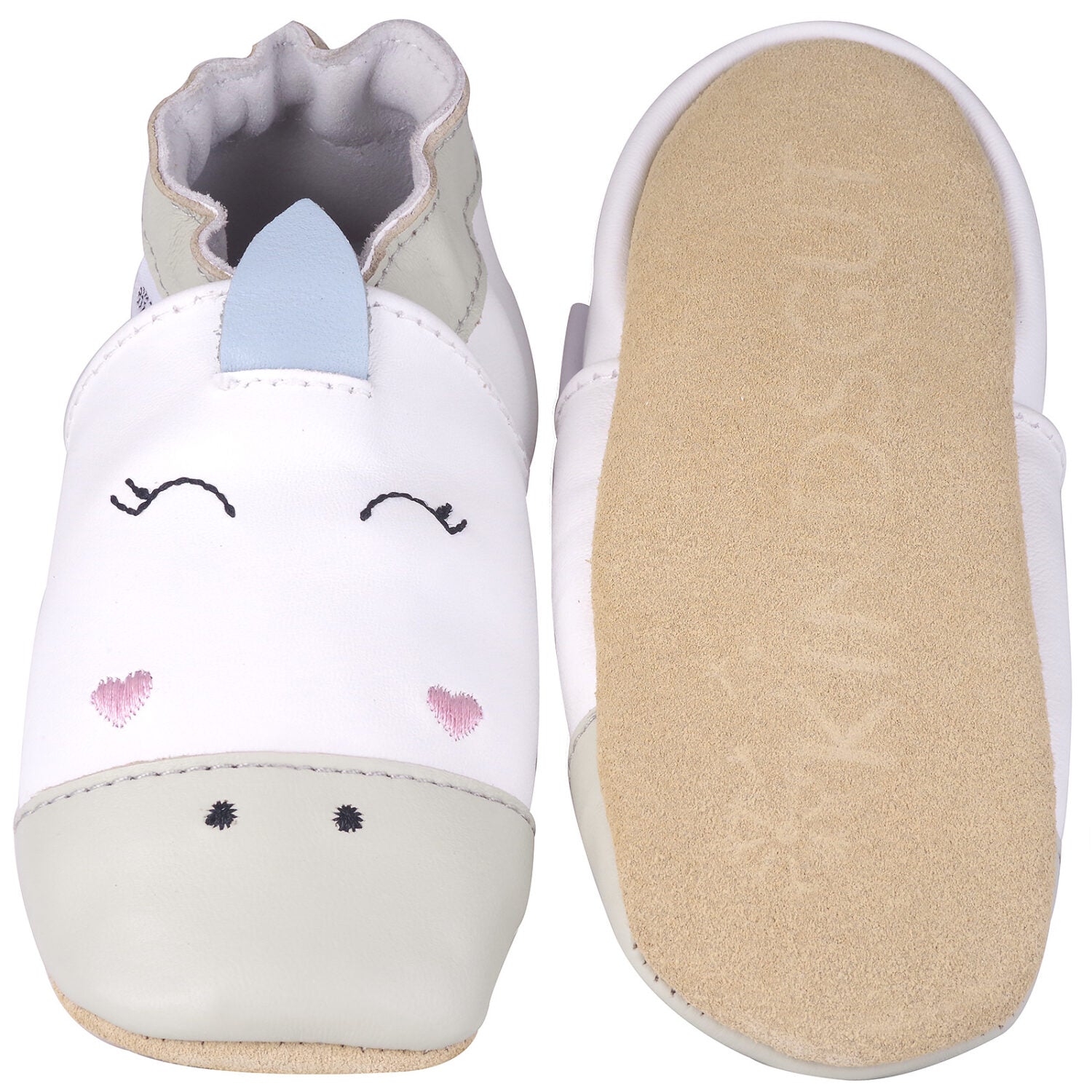 KINDSGUT Krabbelschuhe Einhorn (Größe: 24 25)