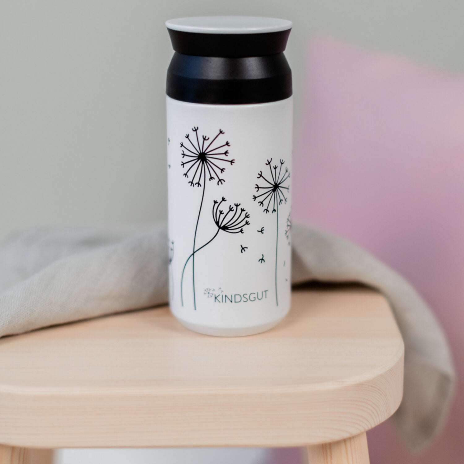 KINDSGUT Isolierflasche Pusteblume 350 ml