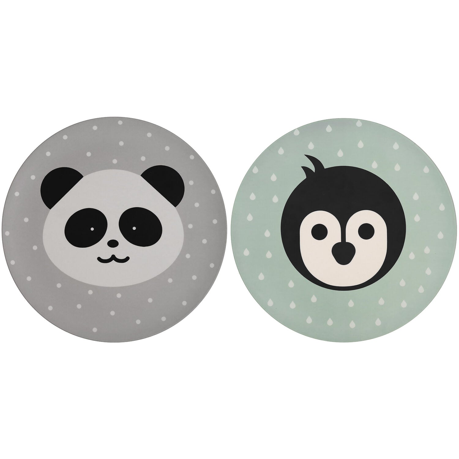 Kindsgut 2er Set Frühstücksteller Zoo