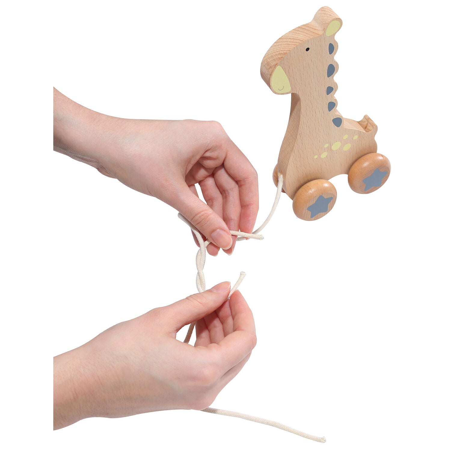 KINDSGUT Holz-Ziehtier "Giraffe"