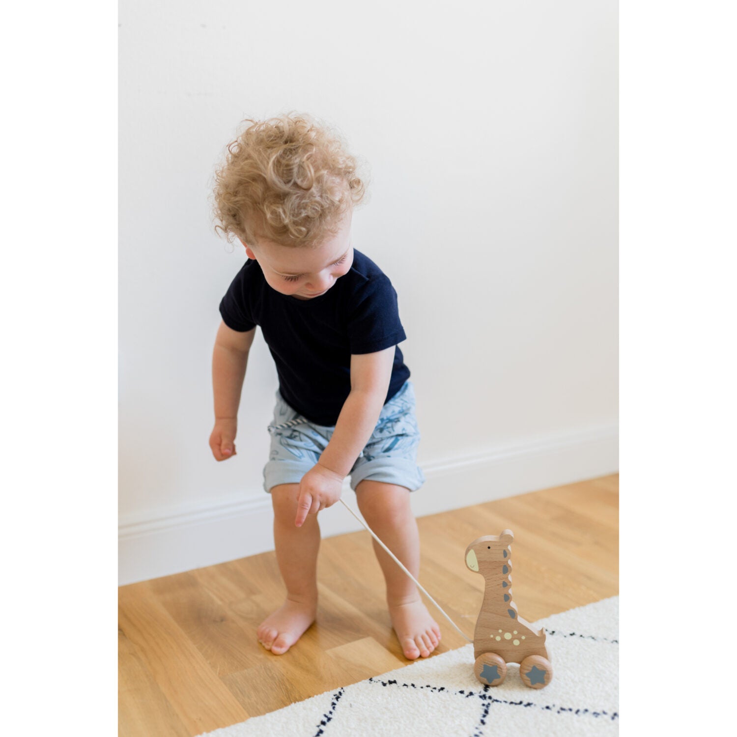 KINDSGUT Holz-Ziehtier "Giraffe"
