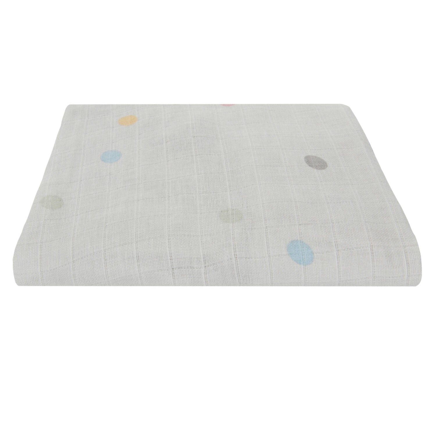 KINDSGUT Musselin Spannbettlaken "Punkte" 60x120 cm