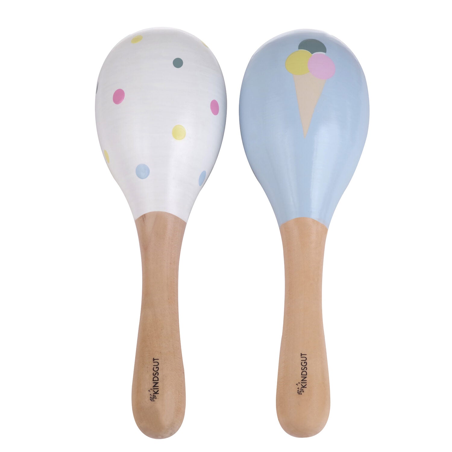 Kindsgut Rasseln Eis und Punkte (3)