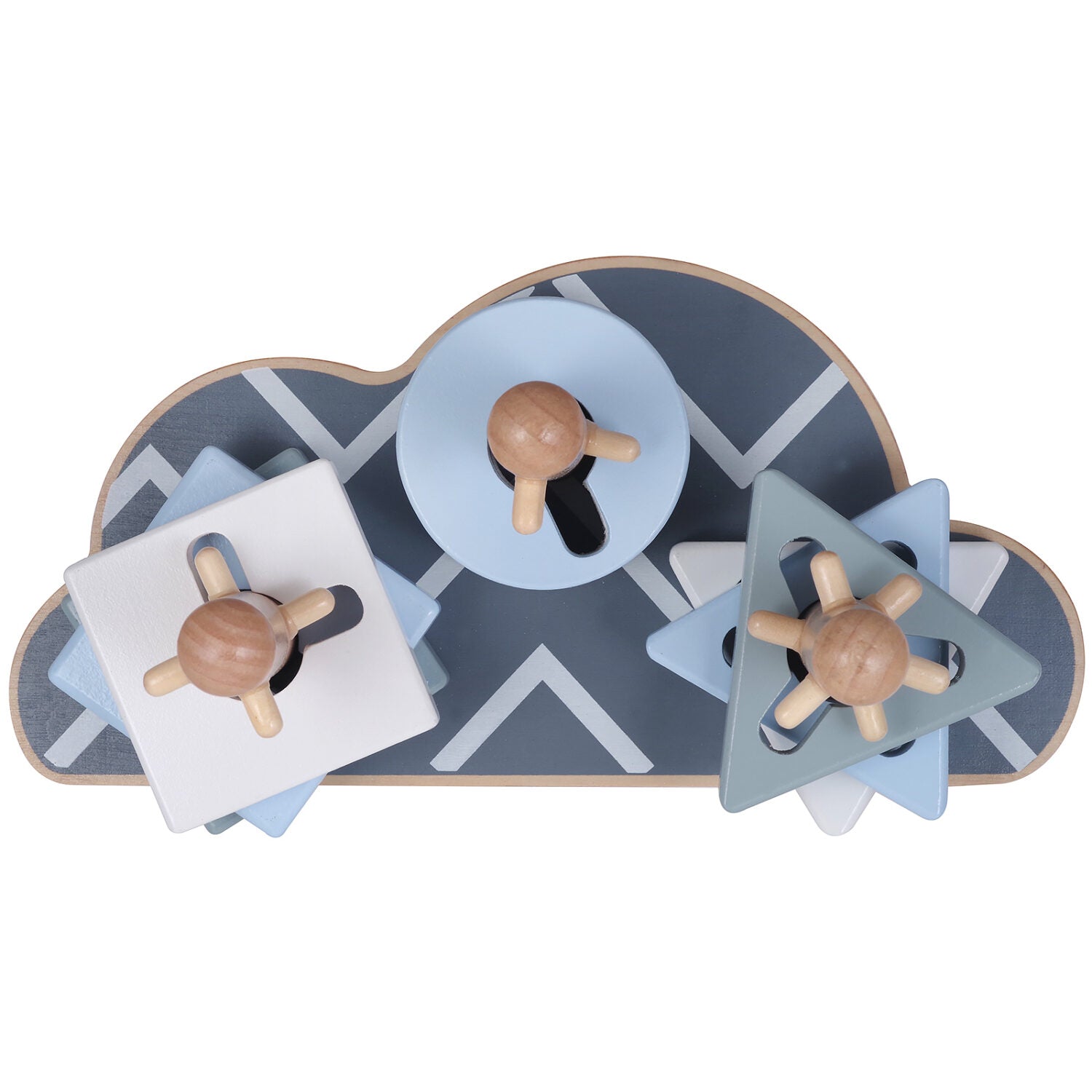 Kindsgut Steck-Puzzle Wolke grau (3)