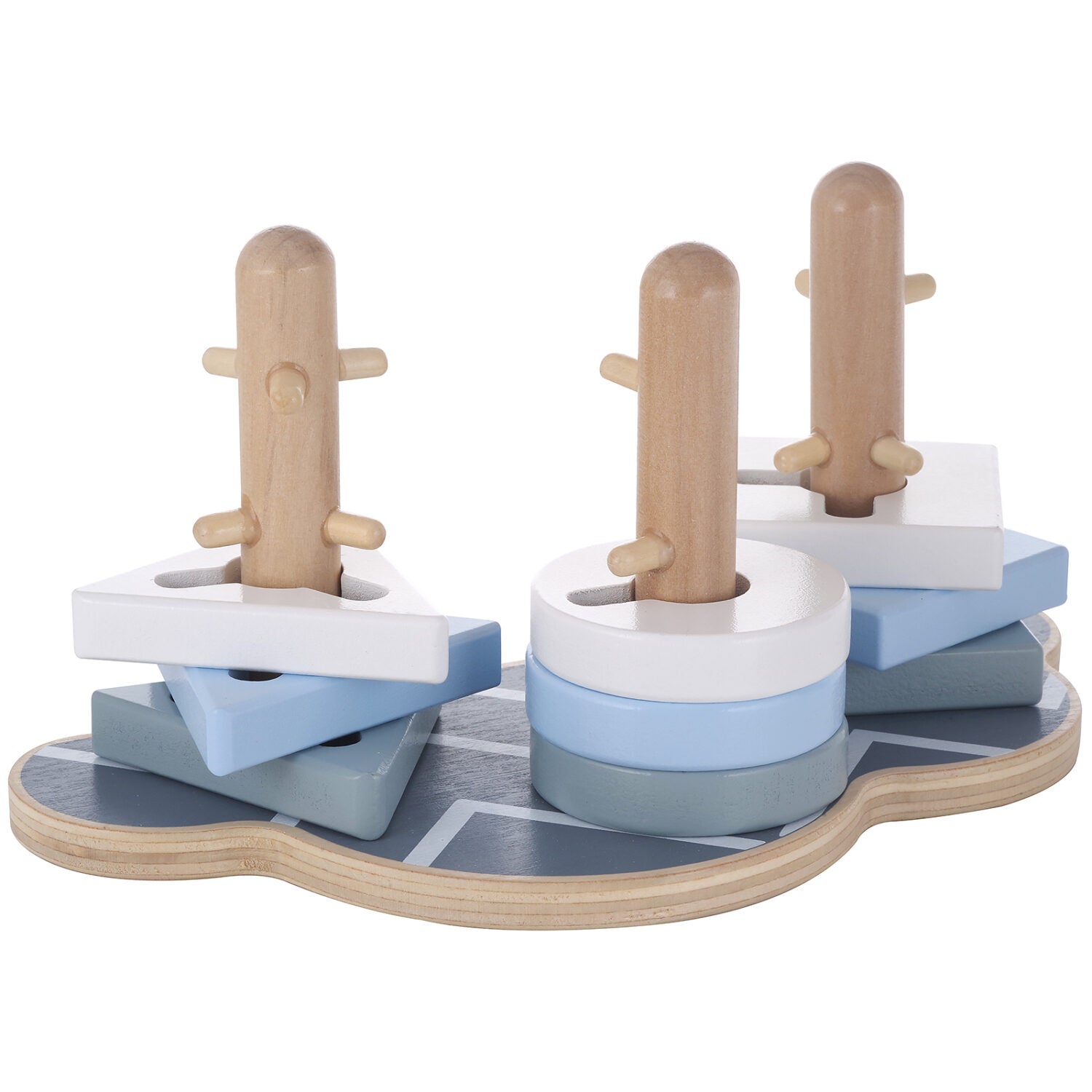 Kindsgut Steck-Puzzle Wolke grau