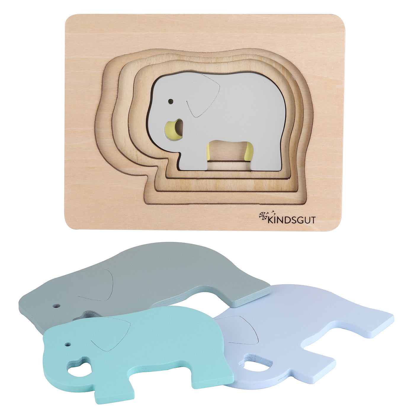 Kindsgut Tier-Puzzle "Elefant"
